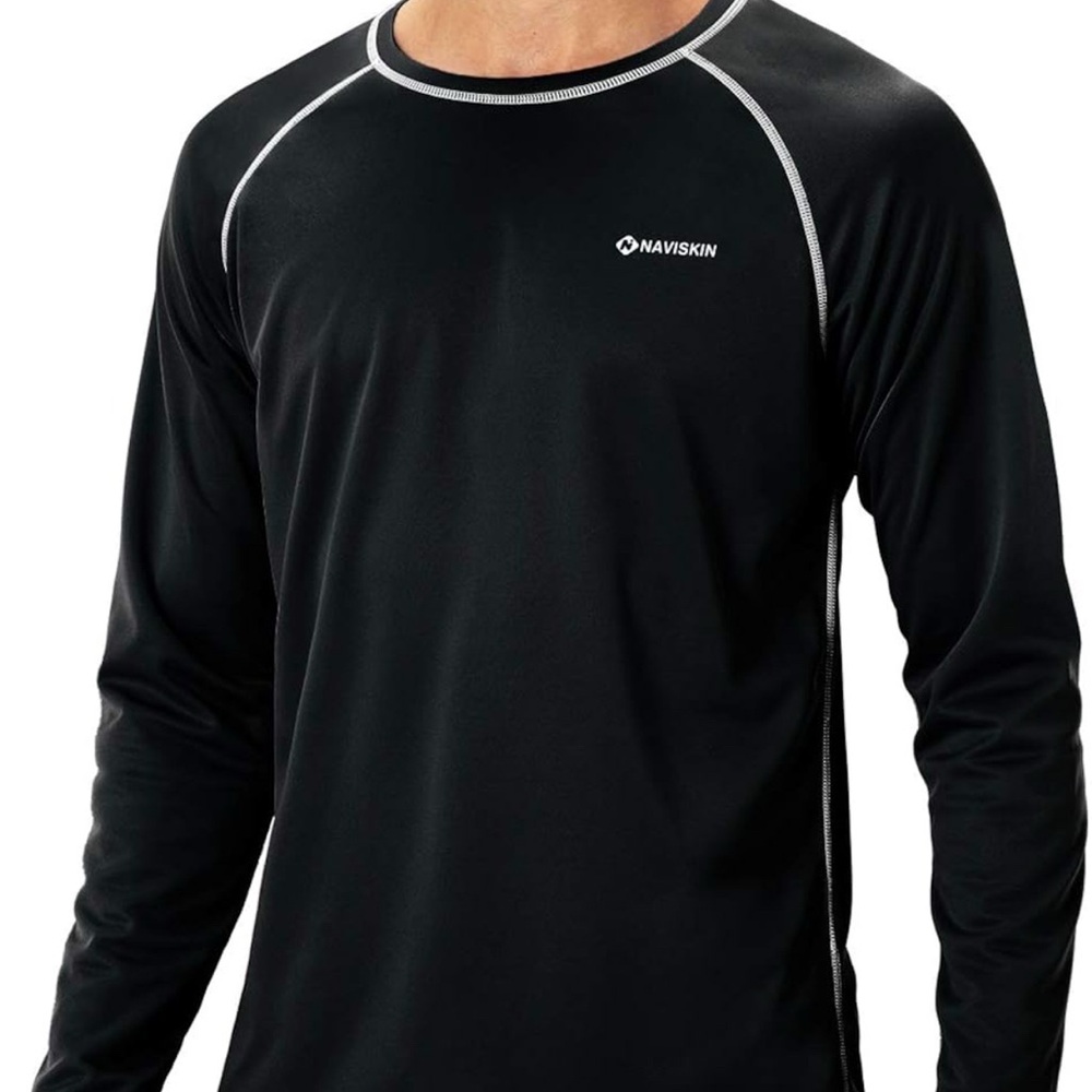 UV blocking & rash guard NAVISKIN Black Long Sleeve Shirt